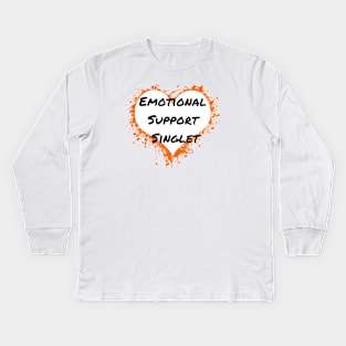 Emotional support singlet dissociative  identity disorder Kids Long Sleeve T-Shirt